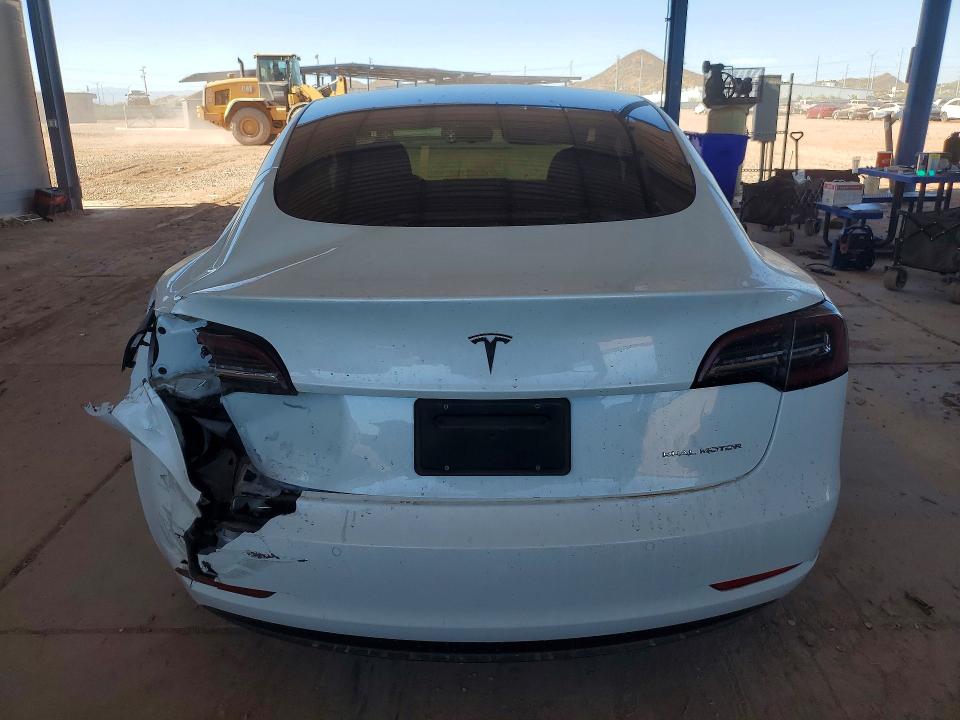 2022 Tesla VIN 5YJ3E1EB0NF160239 COPART salvage auction — REAR END, Az - Cert Of Title - Salvage, sold $6,900 on 2026-07-23 (photo 6)