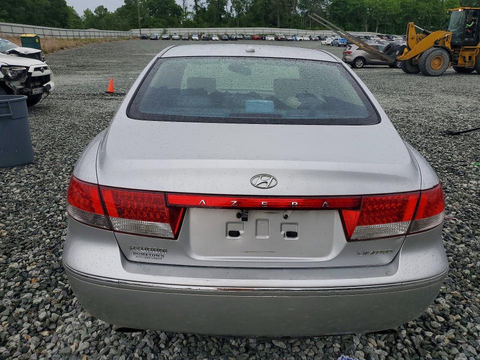 2008 Hyundai Azera VIN KMHFC46F08A288849 COPART salvage auction — FRONT END, Nc - Salvage Certificate Of Title, sold $325 on 2026-07-22 (photo 6)
