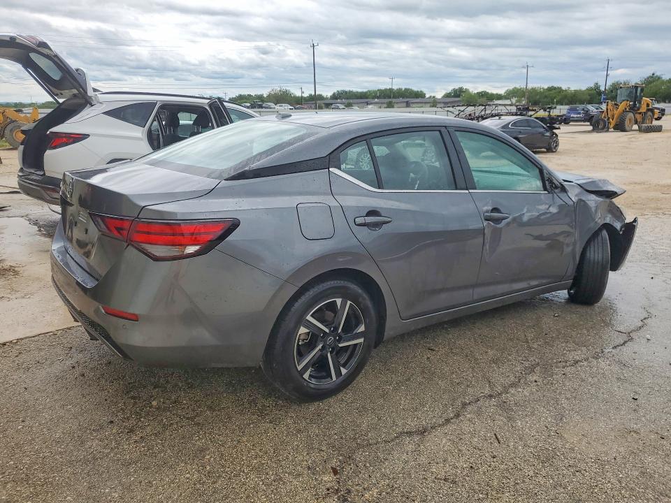 2025 Nissan Sentra VIN 3N1AB8CV1SY378165 COPART salvage auction — FRONT END, Tx - Salvage Vehicle Title, sold $3,150 on 2026-07-02 (photo 3)