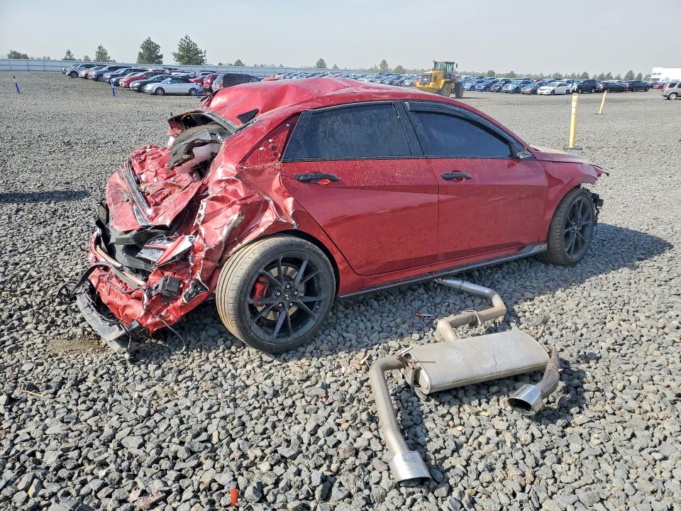 2025 Hyundai Elantra VIN KMHLW4DK5SU030102 COPART salvage auction — ALL OVER, WA - BILL OF SALE, sold $1,200 on 2026-07-15 (photo 3)