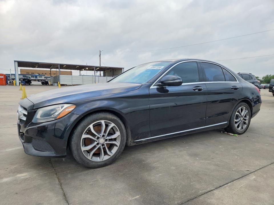 2017 Mercedes-benz C-klasse VIN WDDWF4JB9HR234618 COPART salvage auction — REAR END, Tx - Certificate Of Title, sold $5,100 on 2026-07-08 (photo 1)