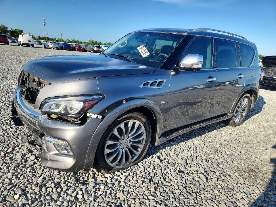 2016 Infiniti Qx80 VIN JN8AZ2NF1G9613113 COPART salvage auction — FRONT END, Fl - Cert Of Title Slvg Rebuildable, sold $2,600 on 2026-07-17 (photo 1)