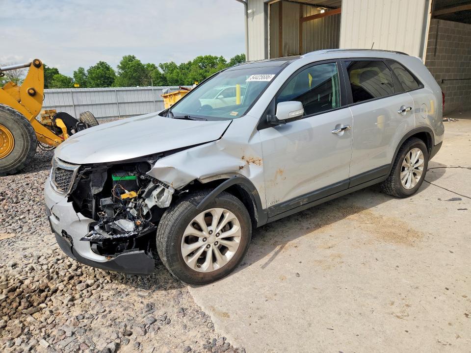2014 Kia Sorento VIN 5XYKUDA72EG489888 COPART salvage auction — FRONT END, Mo - Salvage Certificate Of Title, sold $70 on 2026-07-28 (photo 1)