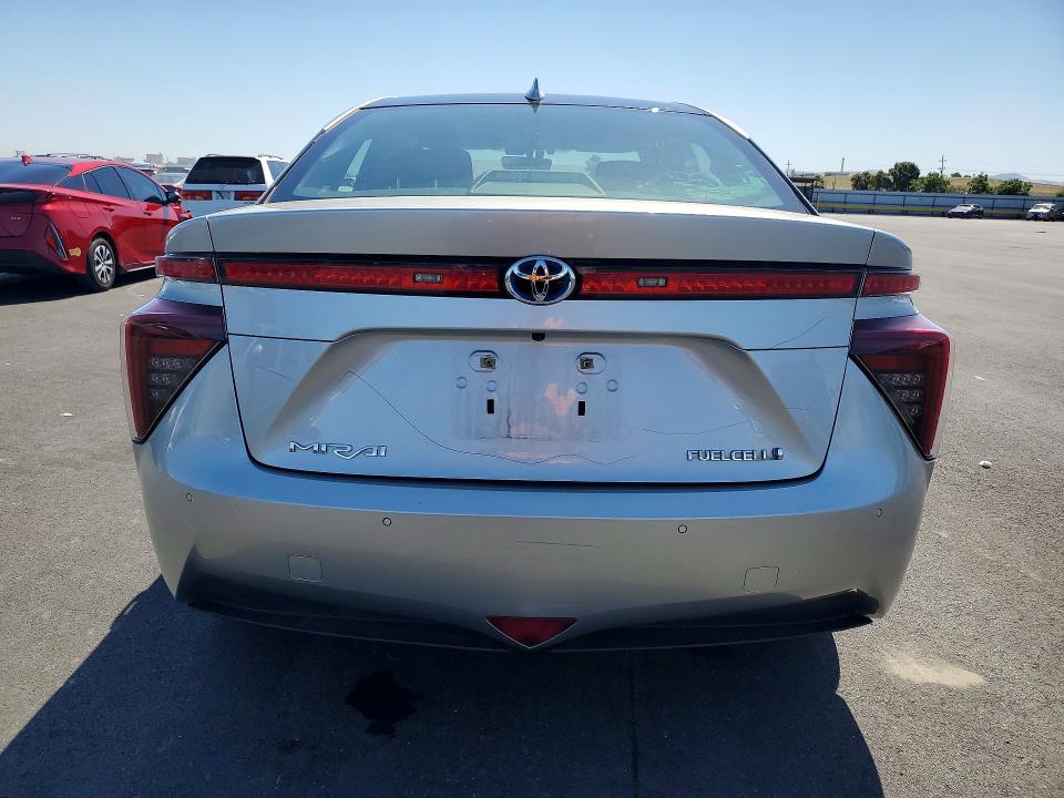 2017 Toyota Mirai VIN JTDBVRBD4HA003696 COPART salvage auction — VANDALISM, Ca - Salvage Certificate, sold $675 on 2026-07-13 (photo 6)