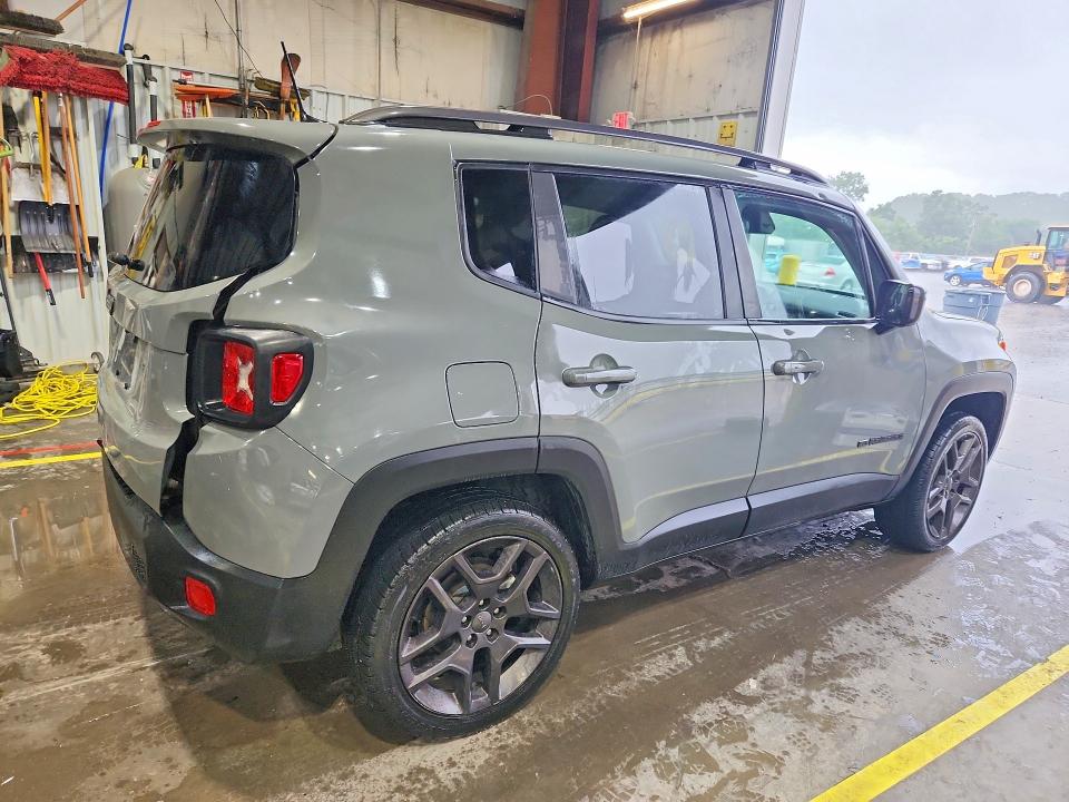 2021 Jeep Renegade VIN ZACNJDBB2MPN36793 COPART salvage auction — HAIL, MO - SALVAGE CERTIFICATE OF TITLE, sold $4,750 on 2026-07-29 (photo 3)