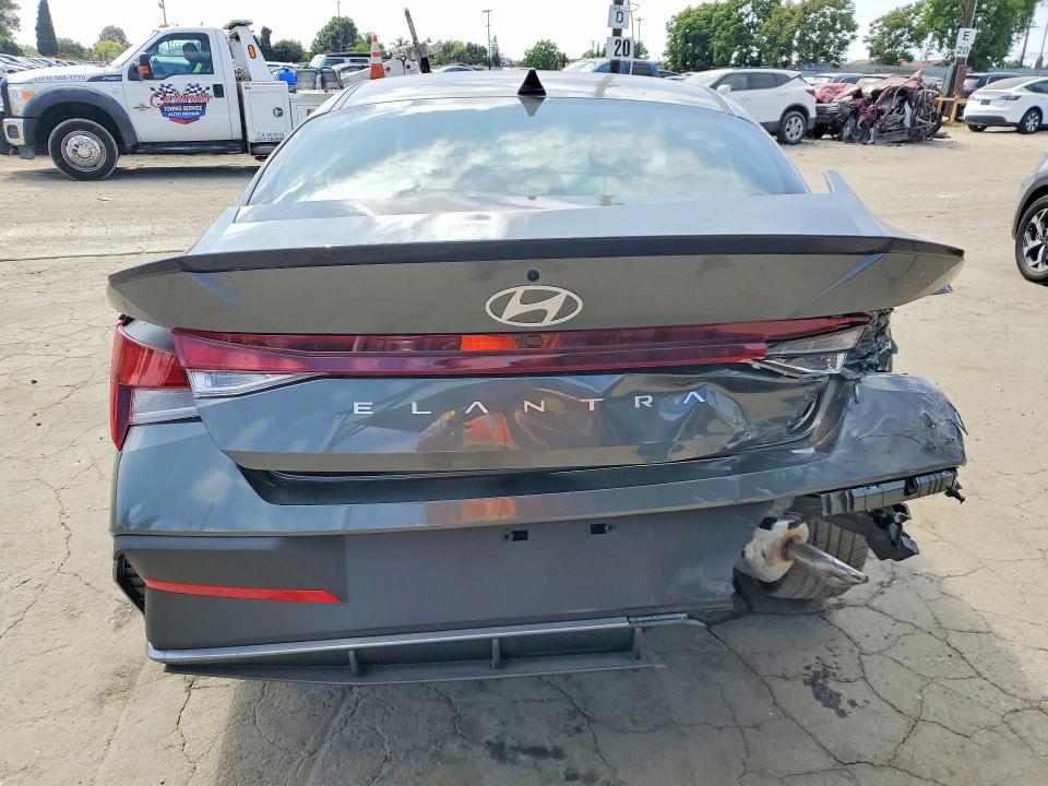 2026 Hyundai Elantra VIN KMHLM4DG7TU144220 COPART salvage auction — REAR END, Ca - Salvage Certificate, sold $4,400 on 2026-07-30 (photo 6)
