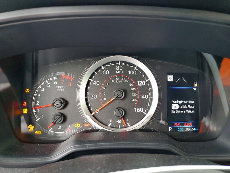 2022 Toyota Corolla VIN JTDS4MCE2NJ098736 COPART salvage auction — FRONT END, Tx - Salvage Vehicle Title, sold $500 on 2026-07-28 (photo 9)