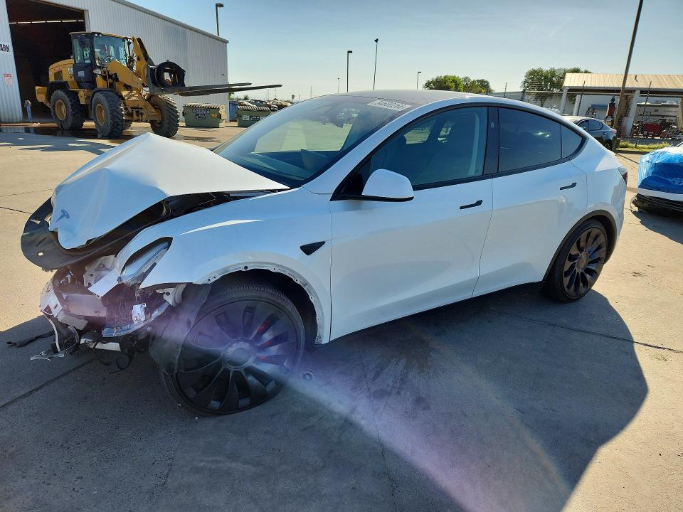 2024 Tesla Model y VIN 7SAYGDEF1RF181551 COPART salvage auction — FRONT END, Ca - Salvage Certificate, sold $13,100 on 2026-07-13 (photo 1)