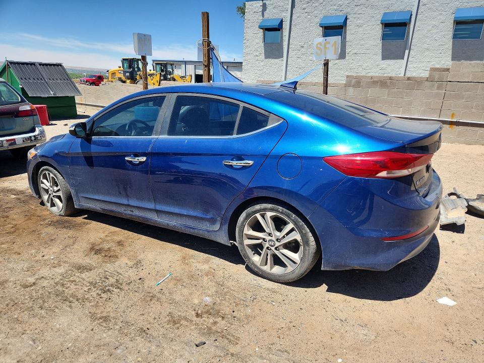 2017 Hyundai Elantra VIN 5NPD84LF8HH066103 COPART salvage auction — REAR END, Nm - Cert Of Title-Salvage, sold $1,900 on 2026-07-09 (photo 2)