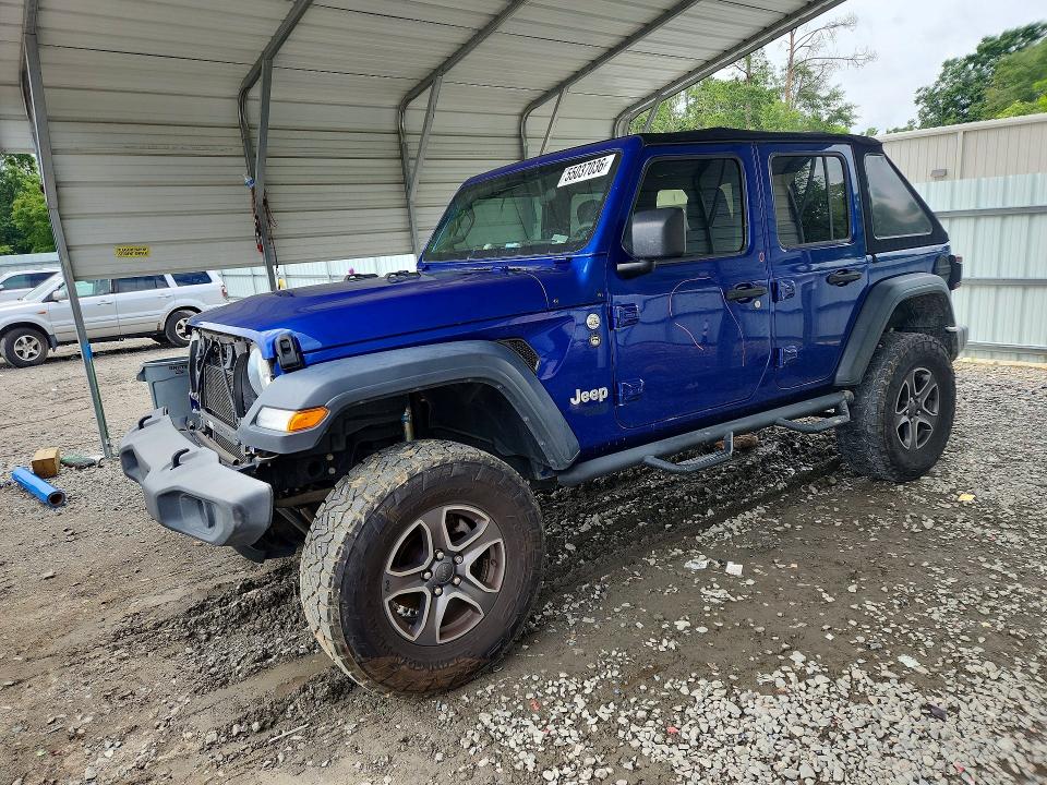 2018 Jeep Wrangler / VIN 1C4HJXDN9JW206253 — COPART salvage auction photo