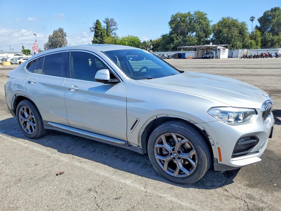 2021 BMW X4 VIN 5UX2V1C08M9H49000 COPART salvage auction — SIDE, CA - SALVAGE CERTIFICATE, sold $13,700 on 2026-07-24 (photo 4)
