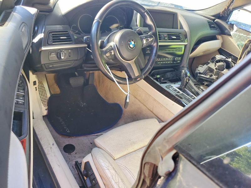 2015 BMW 6 series VIN WBA6B8C50FD453768 COPART salvage auction — BURN, Md - Cert Of Salvage > 75% Damage, sold $1,750 on 2026-07-10 (photo 8)