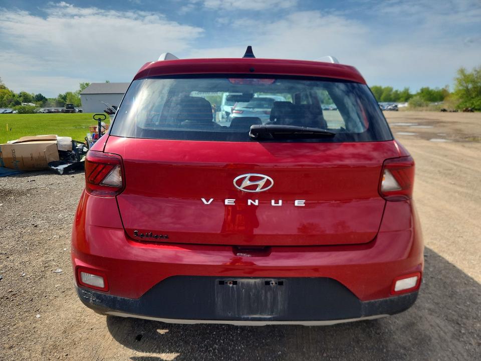 2021 Hyundai Venue VIN KMHRC8A39MU099739 COPART salvage auction — HAIL, Oh - Cert Of Title-Salvage, sold $3,500 on 2026-07-13 (photo 6)