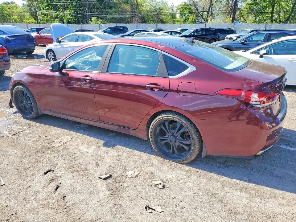 2016 Hyundai Genesis VIN KMHGN4JE9GU128401 COPART salvage auction — FRONT END, Pa - Cert Of Title, sold $2,800 on 2026-07-06 (photo 2)