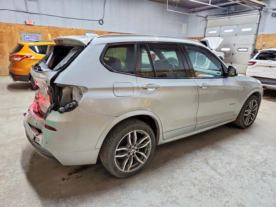2016 BMW X3 VIN 5UXWX7C57G0S16507 COPART salvage auction — REAR END, Mi - Certificate Of Title, sold $3,850 on 2026-07-15 (photo 3)