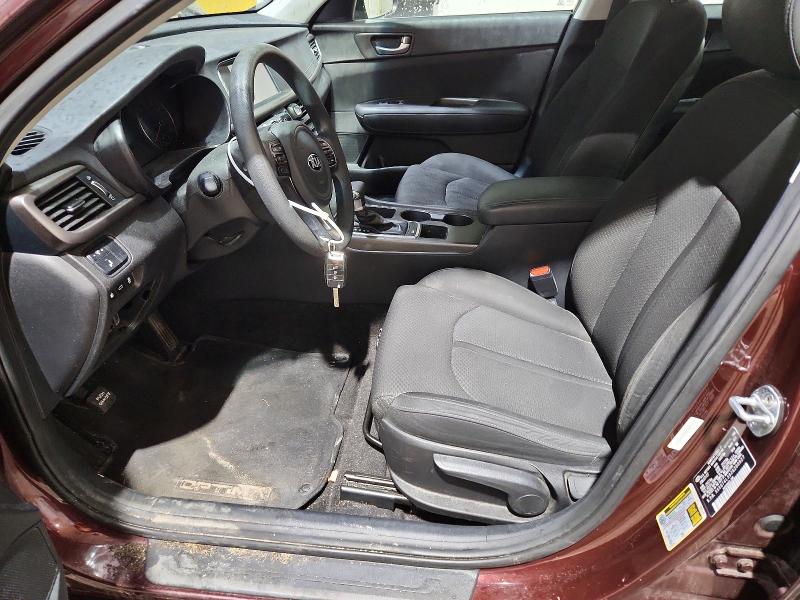 2018 Kia Optima VIN 5XXGT4L39JG200927 COPART salvage auction — MECHANICAL, NH - CERT OF TITLE-SALVAGE, sold $1,400 on 2026-07-02 (photo 7)