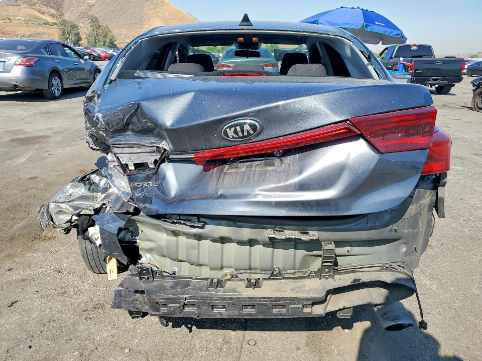 2021 Kia Forte VIN 3KPF24AD9ME346722 COPART salvage auction — REAR END, Ca - Salvage Certificate, sold $2,650 on 2026-07-02 (photo 6)