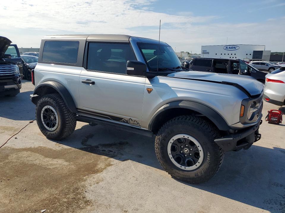 2023 Ford Bronco VIN 1FMDE5CP3PLB45188 COPART salvage auction — FRONT END, OK - CERT OF TITLE-SALVAGE, sold $12,200 on 2026-07-29 (photo 4)