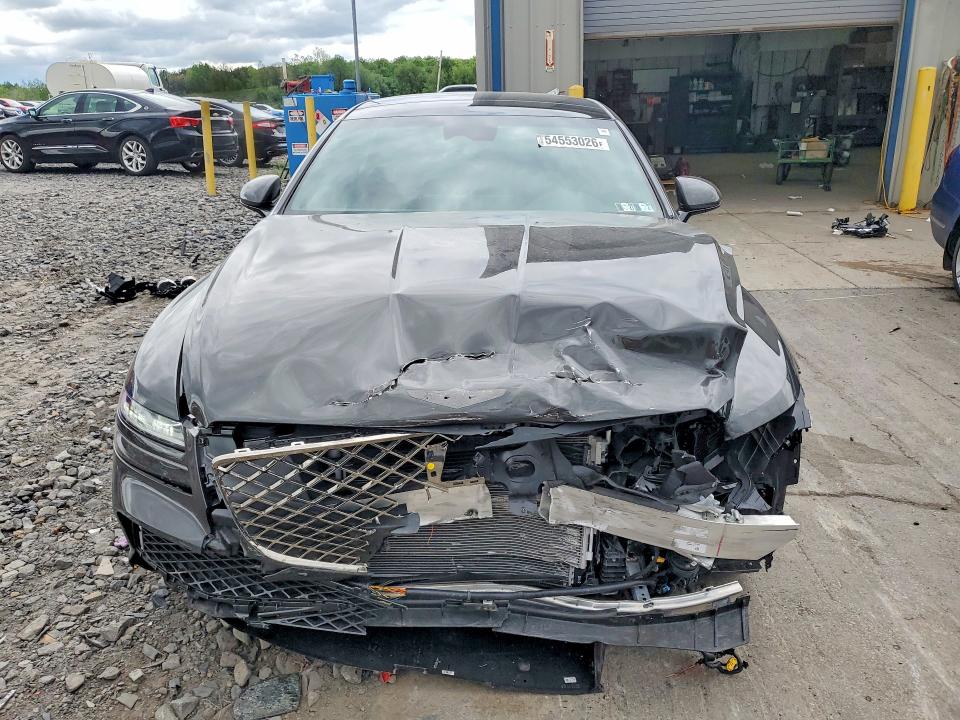 2024 Genesis G80 VIN KMTGB4SD0RU225980 COPART salvage auction — FRONT END, Pa - Certificate Of Salvage, sold $9,000 on 2026-07-08 (photo 5)