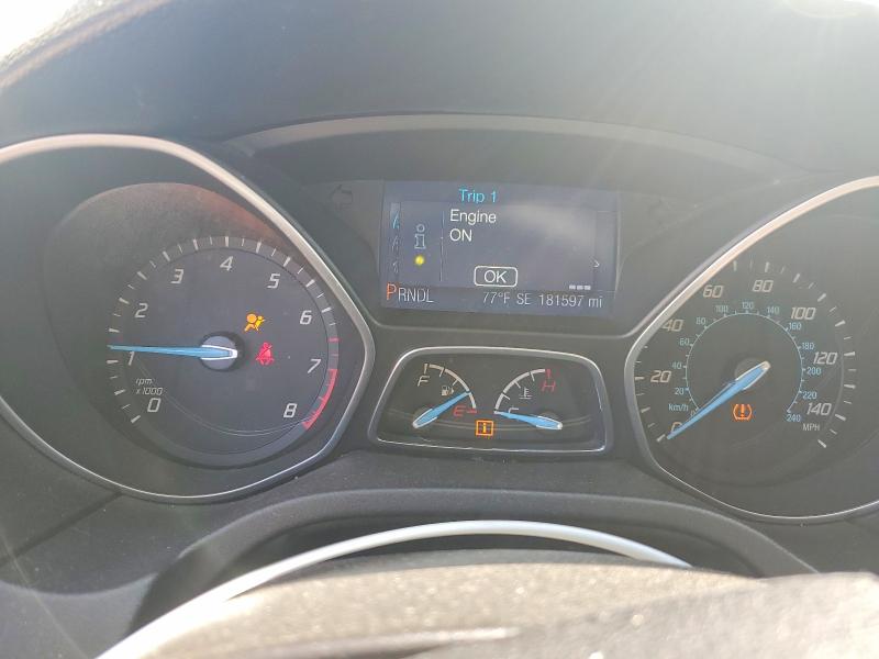 2013 Ford Focus VIN 1FADP3K22DL325174 COPART salvage auction — REAR END, Ca - Salvage Certificate, sold $250 on 2026-07-02 (photo 9)