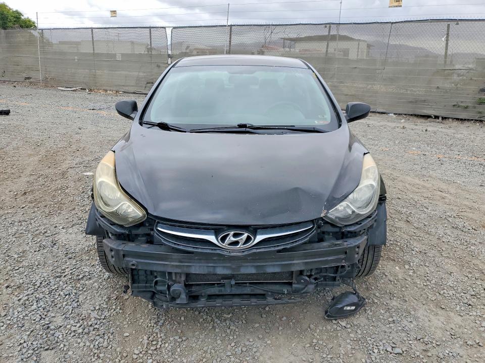 2013 Hyundai Elantra VIN KMHDH4AE6DU827118 COPART salvage auction — FRONT END, Ca - Salvage Certificate, sold $1,350 on 2026-07-10 (photo 5)