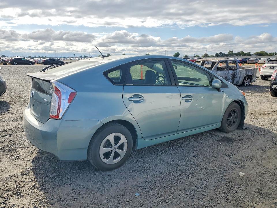 2014 Toyota Prius VIN JTDKN3DUXE1861941 COPART salvage auction — FRONT END, Ca - Salvage Certificate, sold $3,950 on 2026-07-07 (photo 3)