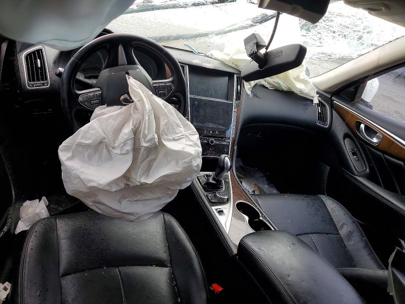 2014 Infiniti Q50 VIN JN1BV7AP8EM677282 COPART salvage auction — FRONT END, Ca - Salvage Certificate, sold $250 on 2026-07-14 (photo 8)