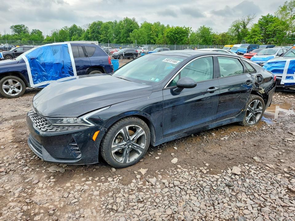 2021 Kia K5 VIN 5XXG34J23MG049338 COPART salvage auction — FRONT END, Pa - Certificate Of Salvage, sold $3,850 on 2026-07-13 (photo 1)