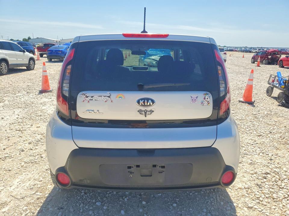 2014 Kia Soul VIN KNDJN2A23E7719176 COPART salvage auction — ALL OVER, Tx - Certificate Of Title, sold $70 on 2026-07-09 (photo 6)