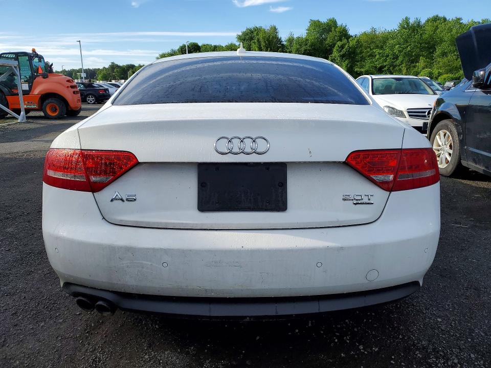 2012 Audi A5 VIN WAULFAFR3CA037496 COPART salvage auction — FRONT END, Wv - Certificate Of Title, sold $1,500 on 2026-07-09 (photo 6)