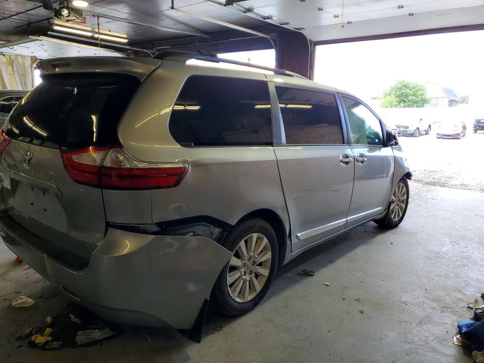 2015 Toyota Sienna VIN 5TDDK3DC2FS097564 COPART salvage auction — FRONT END, Pa - Certificate Of Salvage, sold $1,200 on 2026-07-09 (photo 3)