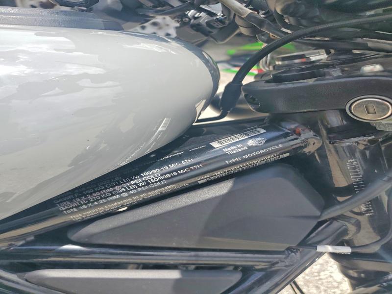 2025 Harley-davidson Nightster VIN MLY1ZH111SS310887 COPART salvage auction — FRONT END, Fl - Cert Of Title Slvg Rebuildable, sold $3,250 on 2026-07-16 (photo 8)