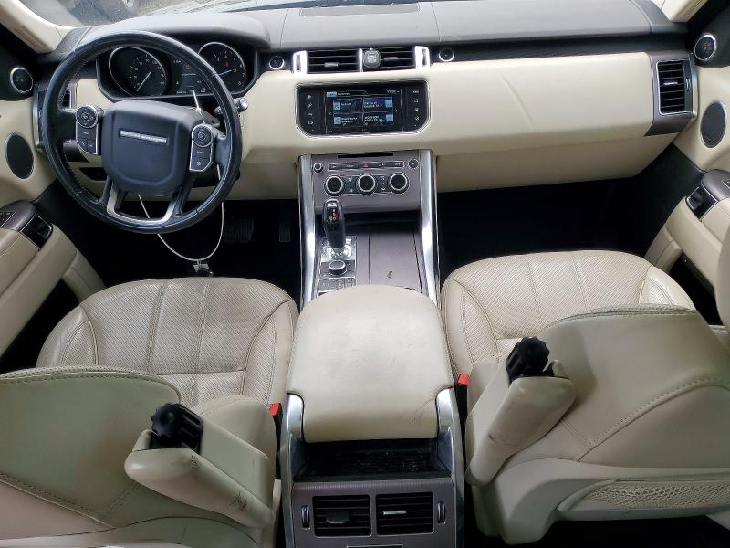 2016 Land rover Range rover sport VIN SALWR2PFXGA593711 COPART salvage auction — FRONT END, CA - SALVAGE CERTIFICATE, sold $3,650 on 2026-07-16 (photo 8)