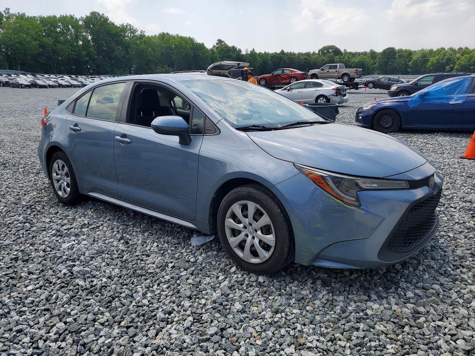 2020 Toyota Corolla VIN JTDEPRAE6LJ007257 COPART salvage auction — SIDE, Nc - Salvage Certificate Of Title, sold $150 on 2026-07-22 (photo 4)