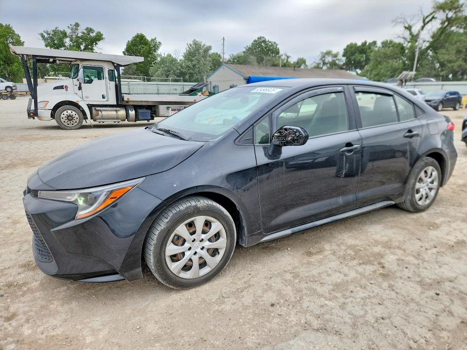 2020 Toyota Corolla VIN JTDEPRAE3LJ044346 COPART salvage auction — HAIL, Ks - Cert Of Title-Salvage, sold $3,900 on 2026-07-22 (photo 1)