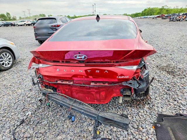 2023 Hyundai Elantra VIN KMHLP4AG9PU468934 COPART salvage auction — REAR END, Il - Salvage Certificate, sold $4,150 on 2026-07-13 (photo 6)