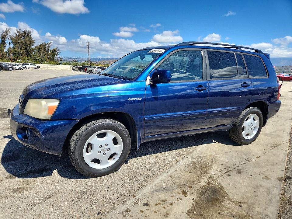 2005 Toyota Highlander VIN JTEEP21AX50100856 COPART salvage auction — FRONT END, CA - SALVAGE CERTIFICATE, sold $675 on 2026-07-24 (photo 1)