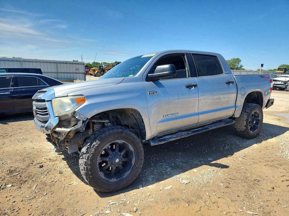 2014 Toyota Tundra VIN 5TFDW5F15EX347626 COPART salvage auction — FRONT END, MO - SALVAGE CERTIFICATE OF TITLE, sold $9,100 on 2026-07-07 (photo 1)