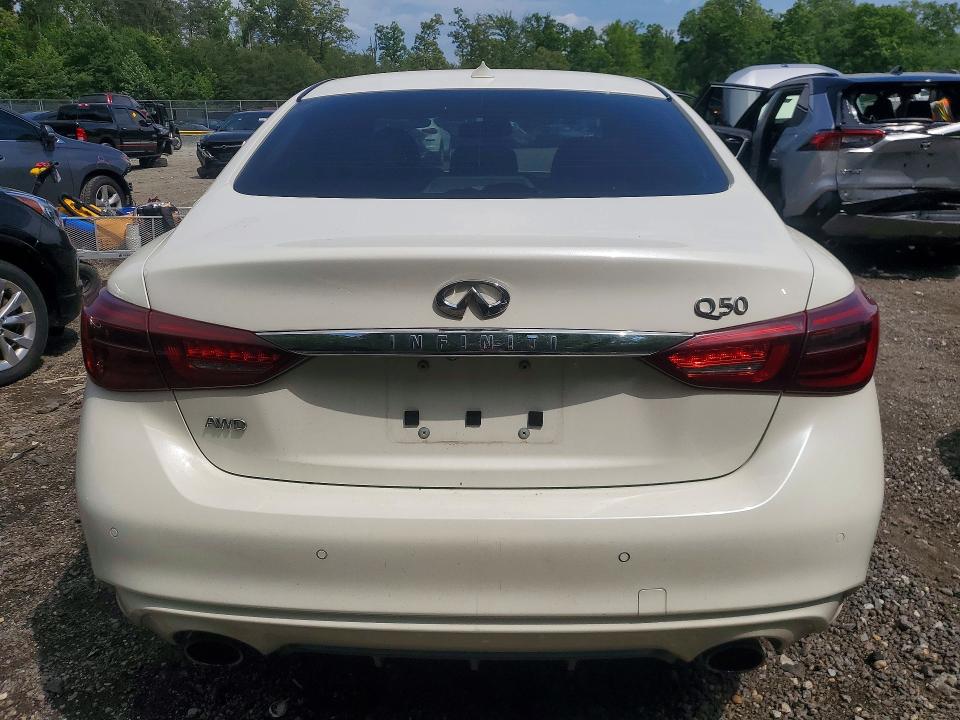 2021 Infiniti Q50 VIN JN1EV7BR4MM754127 COPART salvage auction — FRONT END, Md - Cert Of Salvage > 75% Damage, sold $2,450 on 2026-07-28 (photo 6)