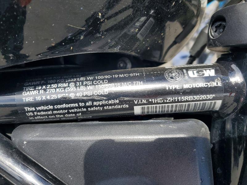 2024 Harley-davidson Nightster VIN 1HD1ZH115RB302030 COPART salvage auction — FRONT END, Ca - Salvage Certificate, sold $675 on 2026-07-02 (photo 9)
