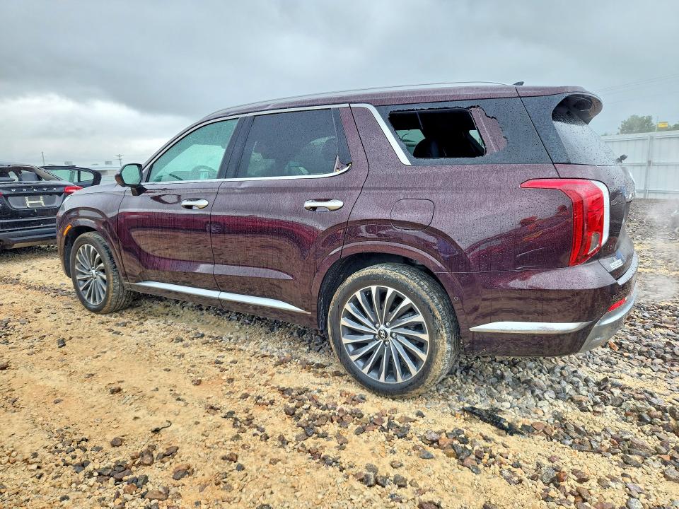2024 Hyundai Palisade VIN KM8R7DGEXRU713419 COPART salvage auction — HAIL, Mo - Certificate Of Title, sold $18,100 on 2026-07-22 (photo 2)