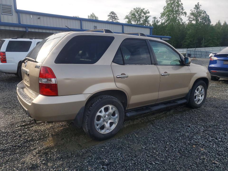 2001 Acura Mdx VIN 2HNYD186X1H515150 COPART salvage auction — FRONT END, NC - SALVAGE CERTIFICATE OF TITLE, sold $275 on 2026-07-02 (photo 3)