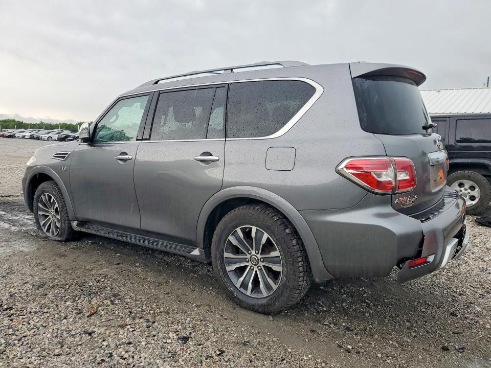 2018 Nissan Armada VIN JN8AY2NC3J9553397 COPART salvage auction — FRONT END, Ar - Cert Of Title-Salvage, sold $8,800 on 2026-07-20 (photo 2)
