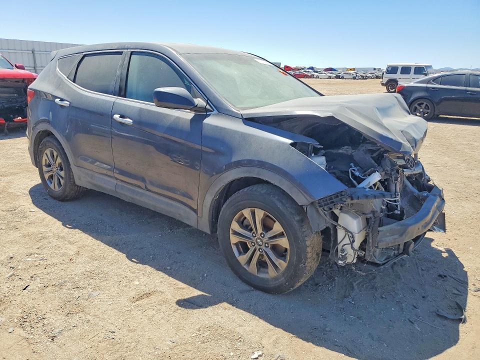 2016 Hyundai Santa fe VIN 5XYZTDLB6GG322049 COPART salvage auction — FRONT END, Ca - Acq Bos - Post Sale - Salvage, sold $725 on 2026-07-06 (photo 4)