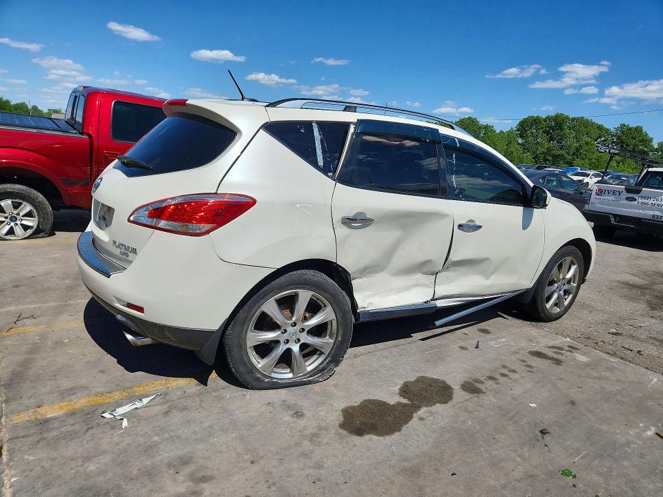 2014 Nissan Murano VIN JN8AZ1MW7EW512653 COPART salvage auction — SIDE, Ky - Cert Of Title-Salvage, sold $1,350 on 2026-07-27 (photo 3)