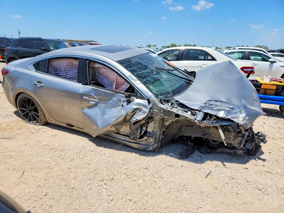 2016 Mazda 6 VIN JM1GJ1W55G1467603 COPART salvage auction — FRONT END, Tx - Nonrepairable Title, sold $50 on 2026-07-16 (photo 4)