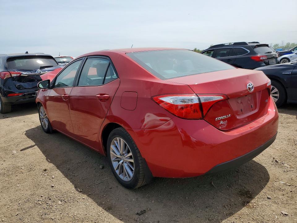 2015 Toyota Corolla VIN 2T1BURHE8FC422503 COPART salvage auction — FRONT END, Il - Salvage Certificate, sold $900 on 2026-07-09 (photo 2)