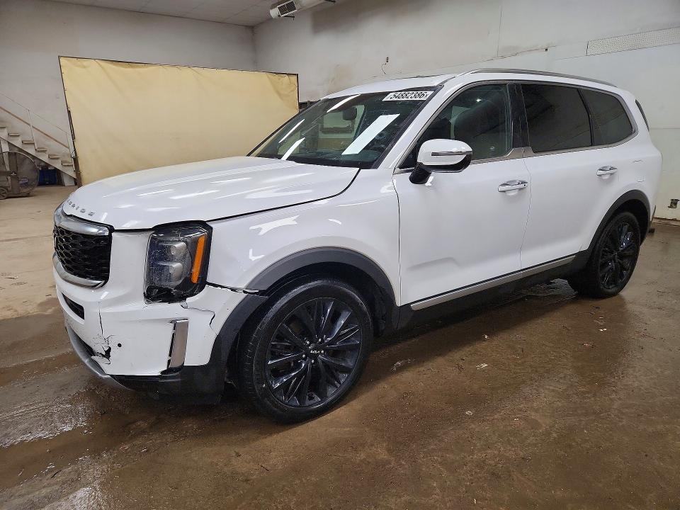 2022 Kia Telluride VIN 5XYP5DHC5NG204851 COPART salvage auction — FRONT END, Mi - Certificate Of Title, sold $1,600 on 2026-07-29 (photo 1)