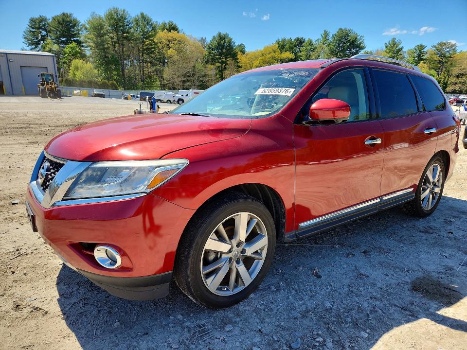2014 Nissan Pathfinder VIN 5N1AR2MN2EC629692 COPART salvage auction — MECHANICAL, Ga - Certificate Of Title, sold $875 on 2026-07-02 (photo 1)