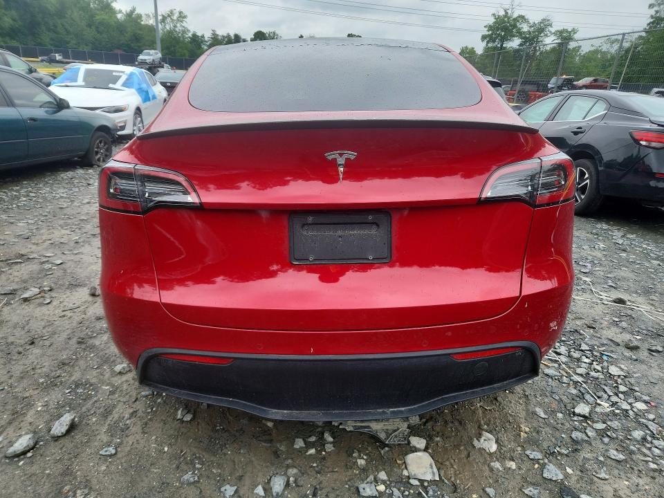 2022 Tesla Model y VIN 7SAYGDEF8NF546365 COPART salvage auction — FRONT END, Md - Cert Of Salvage > 75% Damage, sold $6,000 on 2026-07-28 (photo 6)